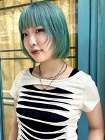 ロチカバイドールヘアー 心斎橋(Rotika by Doll hair)&nbsp;【大人気】ミントカラー　レイヤーボブ
