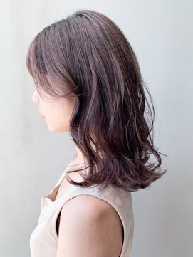 アイティー バイ アルバム 中野店(IT by ALBUM) ピンクヘアー秋色オリーブカラー_ba264291