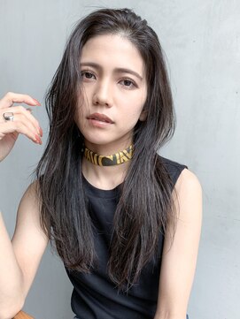 アイティー バイ アルバム 浦和店(IT by ALBUM) ナチュラルストレート_オリーブカラーハイライトカラー_27793