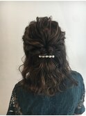 ハーフアップ
