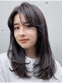 華やかロングレイヤー イルミナカラー艶髪  20代30代40代50代