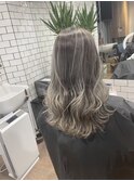 大人可愛いココアベージュグレージュカラーボブウルフ黒髪我孫子