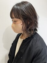 ウクラ バイ レシッド 池袋(uchla by rcid) 愛されレイヤーボブニュアンスパーマ短め前髪ボブウェーブパーマ