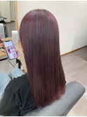カシス系カラー ブリーチあり