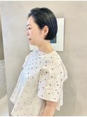 大人美人イメチェン大人丸みボブこなれヘア黒髪