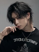 リップスヘアー 渋谷 annex(LIPPS hair)&nbsp;ミディアムセンターパートウルフ　インナーカラー