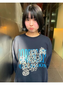 ガリカ 大名(Gallica) 色落ちまでかわいく柔らかい質感ベージュカラーにナチュラルボブ