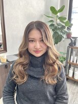 ベルヘアーデザイン 堺東(Belle hair Design)&nbsp;レイヤーカット/ブリーチなし/韓国風/小顔ヘア/堺東