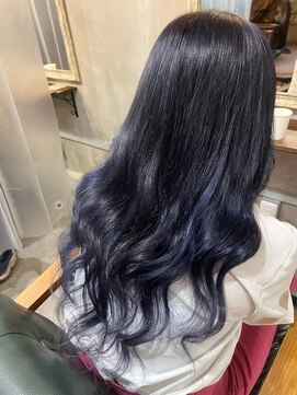 ルフレ 新宿本店1st(Reflet) ◎プルエクステダイヤモンド　ブルーブラック