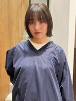 外ハネボブ×透明感カラー
