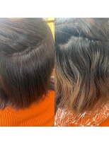 ヘアメイク ダブルス(Hair make Doubles)&nbsp;艶髪doubles mix treatment  ×  カラー