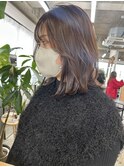 kana 韓国 透け感 ブラウンベージュ