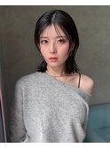 暗髪ボブ顔まわりレイヤー◯浜本大志