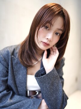 ニコ トウキョウ 渋谷(nico TOKYO) 顔まわりレイヤーハッシュレイヤー透明感オリーブグレージュ渋谷