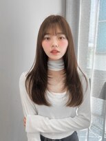 ボタン シブヤ(VOTAN SHIBUYA)&nbsp;オリーブベージュ/レイヤーカット/透明感カラー/韓国ヘア