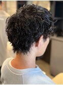 刈り上げセンターパート/フェザーパーマ/サーフカール/有楽町