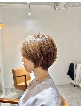 ジュベ 別府店(juve.) 別府ショートボブ顔まわりレイヤーカット髪質改善カラー30代