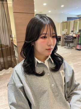 ヘアメイク シュシュ(Hair make chou chou) くびれ巻き　韓国レイヤー　レイヤーカット