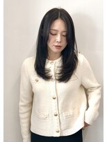 ジプソ(Gypso)&nbsp;セミロングレイヤーカット＊ラベンダーアッシュグレージュ