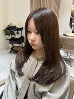 ジーナ 京都駅前(Zina)&nbsp;レイヤーカット×オリーブベージュ