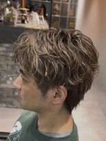 ブラック(BLACK) 白髪ぼかしハイライトカラー