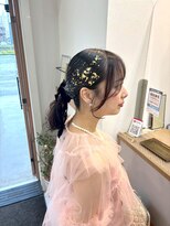 ロッカ(ROCCA) デザインカラーフェミニンゴールドポニー
