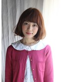 プチレトロボブ×眉上ワイドバング