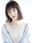 アンニュイ無造作ウェーブボブ