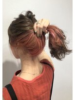 バベル(BABEL Hair Design)&nbsp;【BABEL】インナーカラーピンク＠大生真吾