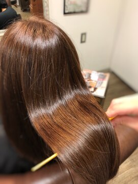 髪質改善専門ヘアエステサロン ヴェリテ(Verite) 髪質改善カラーエステ ベージュロングストレート【verite 南柏】