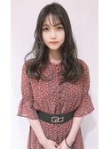 前髪カタログくびれミディイヤリングカラーラベンダーカラー