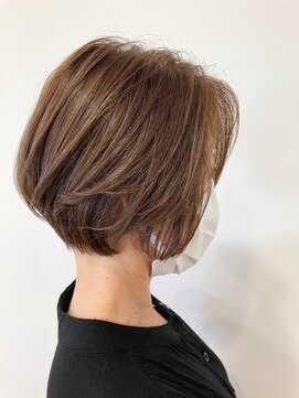 ヘッズ 本八幡店(HEADS) マロンベージュ　ニュアンスマッシュ　チラ見せカラー