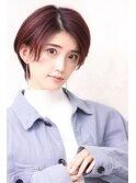 前髪なしショート　くびれショート　耳掛け