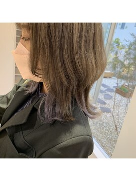 ヘアーアンドスパ メル(hair&spa m.e.l by origami) ウルフ×インナーカラー