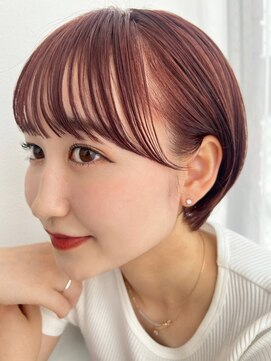 ソヨン 松本庄内店(SOYON) 暖色カラーの耳掛けショート