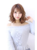 オーロ 西宮店(ORO)&nbsp;ブラウンベージュＡラインラフウェーブ