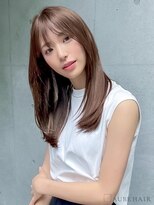 オーブ ヘアー アクト 八女店(AUBE HAIR act) 20代・30代_髪質改善/顔回りレイヤーロング