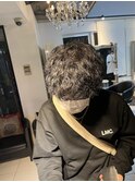 波巻きスパイラルパーマツイストスパイラルパーマメンズマッシュ