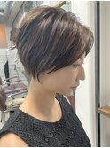 大人可愛い30代40代前下がりショートボブ【Ruufus恵比寿渋谷】