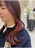 □インナーカラー ピンク