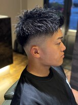 エクファフォーメン(EX-FA FOR MEN)&nbsp;カルマパーマ/ベリーショート/ダークアッシュ/ニュアンスパーマ