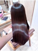 チェリーブラウン×髪質改善[髪質改善/縮毛矯正/韓国]韓国T〇