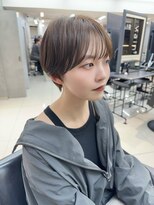 ヴェイン 渋谷(vain)&nbsp;メンズライクくびれマッシュショートボブミルクティーベージュ