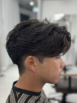 バース 梅田中崎町店(BIRTH)&nbsp;ニュアンスパーマセンターパートカルマパーマ韓国メンズパーマ