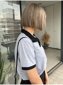 ミニボブ ショート ボブ ショートボブ ブリーチ【天神大名】