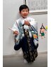 【持参】七五三袴の着付け　☆ 五歳男子袴と着物の着付け　