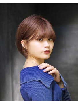 ロビー 表参道(ROBBY) ショートボブ／ミニボブ/ピンクベージュ/10代20代