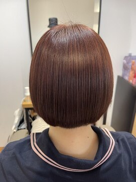 アニュードゥーエ 大宮店(ANEW due) ミニボブ×髪質改善×赤髪(大宮/髪質改善/ヘッドスパ/ボブ)