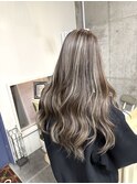 コントラストハイライト(ブリーチ2回抜き)