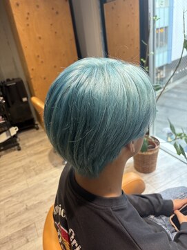 ジャストビューティ ルフレ 金沢八景店(Just Beauty Rufure) ブリーチ/ハイトーン/水色カラー/ホワイトカラー